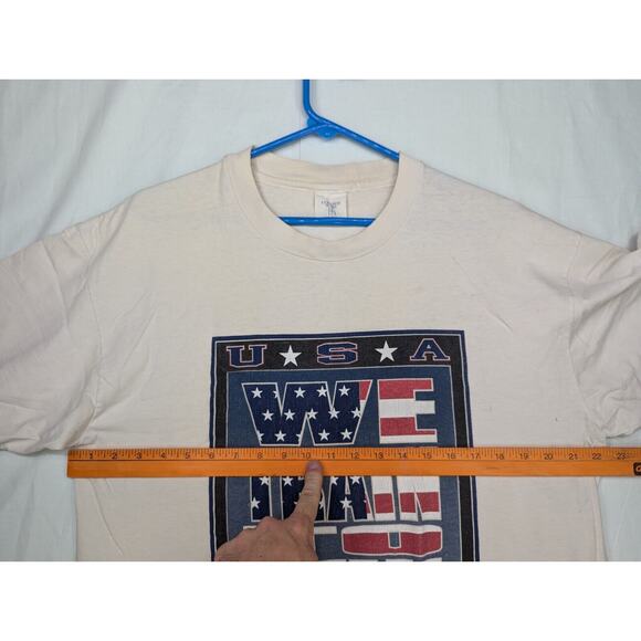 Vintage College Wear USA We Train To Win T Shirt Size XL Single Stitch Military - Picture 9 of 11